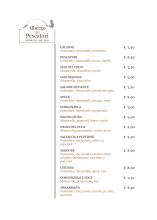 Albergo dei Pescatori Menù alla carta