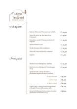 Albergo dei Pescatori Menù alla carta