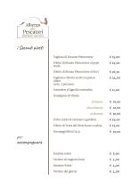 Albergo dei Pescatori Menù alla carta