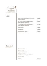 Albergo dei Pescatori Menù alla carta