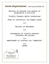 Albergo dei Pescatori Menù alla carta